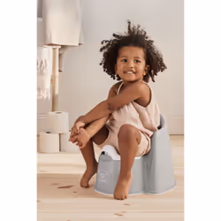 BabyBjorn Potty Chair siège de toilette Polypropylène (PP), Élastomère thermoplastique (TPE) Gris, Blanc