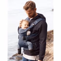 BabyBjorn 098008 Porte-bébé souple Coton, Polyester Marine