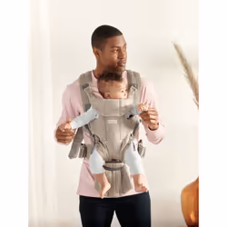 Childhome Move Sac à dos porte-bébé Polyester Beige, Gris - Vue supplémentaire 4