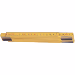 Règle pliante en bois Nr.265-2-10 • Buchholz • revêtement de protection jaune durable • Connexion membres huilée Concealed •  ...