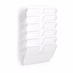 Durable FLEXIPLUS Présentoir à livres 6 étagères Transparent