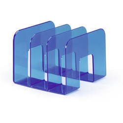 Durable 1701395540 bac de rangement de bureau Bleu, Transparent