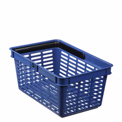 Durable Shopping Basket, Panier à commission, Bleu, Plastique, 19 L, 400 mm, 300 mm