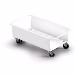 Durable 1801666010, Blanc, Métal, 4 roue(s), Durabin 60, 260 mm, 470 mm