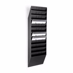 Durable FLEXIBOXX Présentoir à livres 12 étagères Noir