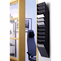 Durable FLEXIBOXX Présentoir à livres 12 étagères Noir
