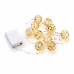 Konstsmide 3145-803, 10 lampe(s), LED, Blanc chaud, Intérieure, Or, Acier