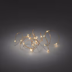 Konstsmide Light set, Guirlande lumineuse décorative, Cuivre, Métal, Plastique, Polyvinyl chloride (PVC), IP20, 20 lampe(s),  ...