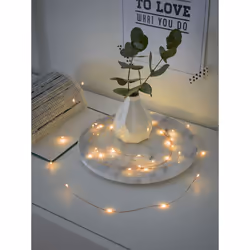 Konstsmide 1461-890 lumière décorative Guirlande lumineuse décorative Argent 40 lampe(s) LED 0,8 W