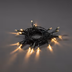 Konstsmide 1469-100, Guirlande lumineuse décorative, Vert, Plastique, Polyvinyl chloride (PVC), IP20, 6 h, Vert