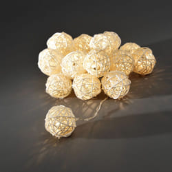 Konstsmide Light set braided balls Guirlande lumineuse décorative Blanc 16 lampe(s) LED 0,96 W