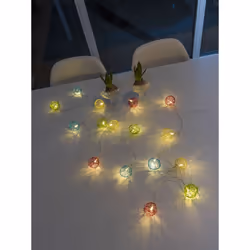 Konstsmide Light set 16 alum balls Guirlande lumineuse décorative Multicolore 16 lampe(s) LED 0,96 W