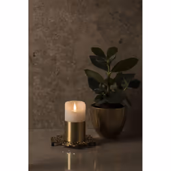 Konstsmide 1820-600 bougie électrique LED Laiton, Blanc