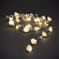 Konstsmide 3212-303, Guirlande lumineuse décorative, Argent, Acier, IP20, 6 h, Transparent