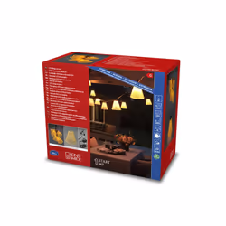 Konstsmide 2333-830, Guirlande lumineuse décorative, Noir, Jaune, Plastique, Polyvinyl chloride (PVC), Universel, IP44, Flexi ...
