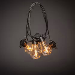 Konstsmide 2341-800SP, Guirlande lumineuse décorative, Noir, Plastique, IP44, 4 h, 8 h