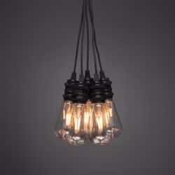 Konstsmide 2351-800EE lumière décorative Guirlande lumineuse décorative Noir 10 lampe(s) LED 7 W
