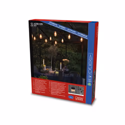 Konstsmide 2352-800 lumière décorative Guirlande lumineuse décorative Noir 10 lampe(s) LED 7 W