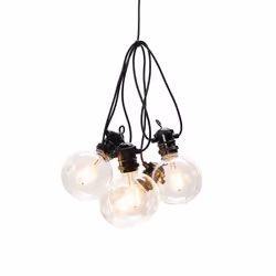 Konstsmide 2395-800, Guirlande lumineuse décorative, Noir, Transparent, Plastique, Polyvinyl chloride (PVC), IP44, Noir, 10 l ...