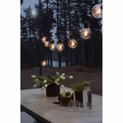 Konstsmide 2395-800 lumière décorative Guirlande lumineuse décorative Noir, Transparent 10 lampe(s) LED 7 W