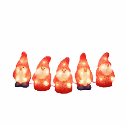 Konstsmide Santa, Figurine lumineuse décorative, Rouge, Transparent, Plastique, Universel, IP44, 40 lampe(s)