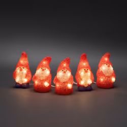 Konstsmide Santa Figurine lumineuse décorative Rouge, Transparent 40 lampe(s) LED 3,6 W G