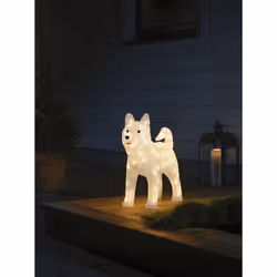 Konstsmide Dog Husky Figurine lumineuse décorative Blanc 88 lampe(s) LED 3,6 W G