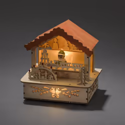 Konstsmide 2821-100, Figurine lumineuse décorative, Bois, IP20, 3 lampe(s), LED, 0,06 W