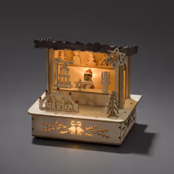Konstsmide 2822-100, Figurine lumineuse décorative, Bois, IP20, 3 lampe(s), LED, 0,06 W