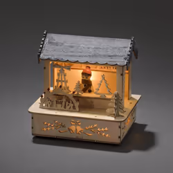 Konstsmide 2823-100, Figurine lumineuse décorative, Bois, IP20, 3 lampe(s), LED, 0,06 W