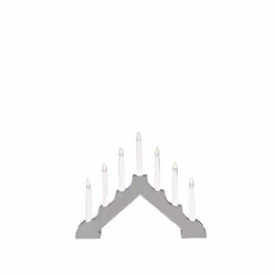 Konstsmide Candlestick, Figurine lumineuse décorative, Gris, Bois, Universel, IP20, 6 h