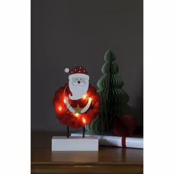 Konstsmide Wood/Cotton Santa Figurine lumineuse décorative Rouge 6 lampe(s) LED 0,36 W