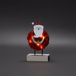 Konstsmide Wood/Cotton Santa Figurine lumineuse décorative Rouge 6 lampe(s) LED 0,36 W