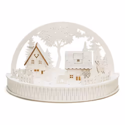 Konstsmide 3280-210, Figurine lumineuse décorative, Blanc, Bois, Ambiance, Chambre à coucher, Café, Chambre d'enfant, Couloir ...