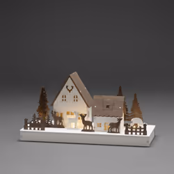 Konstsmide 3282-210 lumière décorative Figurine lumineuse décorative Marron, Blanc 6 lampe(s) LED 0,36 W