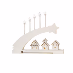 Konstsmide 3284-210, Figurine lumineuse décorative, Blanc, Bois, IP20, 8 lampe(s), LED