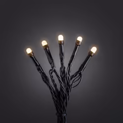 Konstsmide 3812-800CH, Guirlande lumineuse décorative, Noir, Plastique, Ambiance, IP20, CE