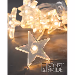 Konstsmide 1405-103, Transparent, 10 lampe(s), LED, Blanc chaud, 2000 mm, 171 g