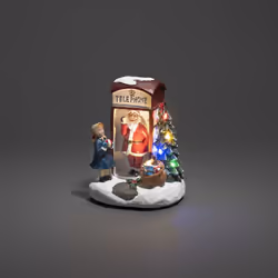 Konstsmide Telephone Box Santa LED Figurine lumineuse décorative Multicolore 5 lampe(s) 0,32 W