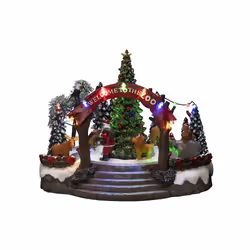 Konstsmide Mechanical Christmas Zoo, Figurine lumineuse décorative, Multicolore, Polyrésine, Universel, IP20, 19 lampe(s)