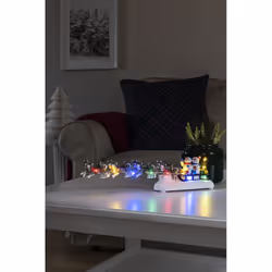 Konstsmide Snowmen in sledge Figurine lumineuse décorative Multicolore 10 lampe(s) LED 0,6 W