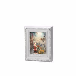 Konstsmide Water Lantern Frame Santa, Figurine lumineuse décorative, Blanc, Plastique, Universel, IP20, 5 h