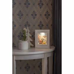 Konstsmide Water Lantern Frame Santa Figurine lumineuse décorative Blanc 1 lampe(s) LED 0,1 W