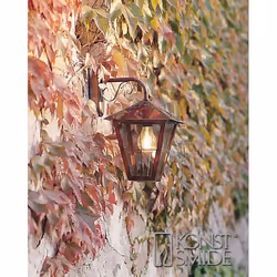 Konstsmide 432-900, Éclairage mural extérieur, Cuivre, Jardin, Patio, Transparent, 1 ampoule(s), Claire