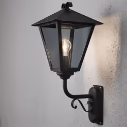 Konstsmide 434-750, Noir, Aluminium, IP23, E27, 1 ampoule(s), Secteur