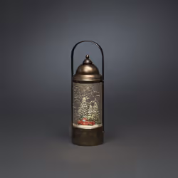 Konstsmide Cylinder lantern, Figurine lumineuse décorative, Or, Plastique, IP20, 1 lampe(s), LED