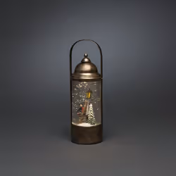 Konstsmide Cylinder lantern, Figurine lumineuse décorative, Or, Plastique, IP20, 1 lampe(s), LED