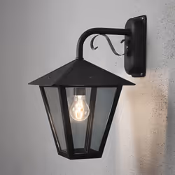 Konstsmide 435-750, Noir, Aluminium, IP23, E27, 1 ampoule(s), Secteur