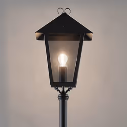 Konstsmide 437-750, Noir, Aluminium, IP23, E27, 1 ampoule(s), Secteur