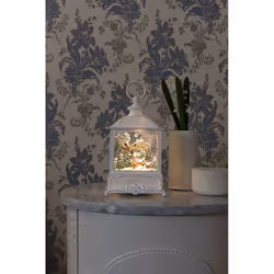 Konstsmide LED Wasserlaterne klein fliegender Weihnachtsmannüber Dorf Figurine lumineuse décorative Blanc 1 lampe(s) 0,1 W